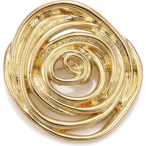 image:image1 PCS Gold Spiral Swirl Brooch Pins for Women Minimalist FashionGold