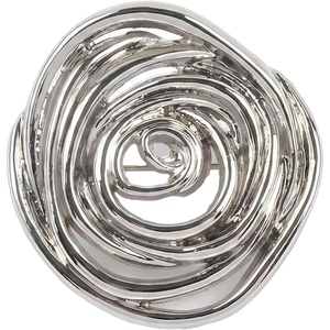 image:image1 PCS Gold Spiral Swirl Brooch Pins for Women Minimalist FashionSilver