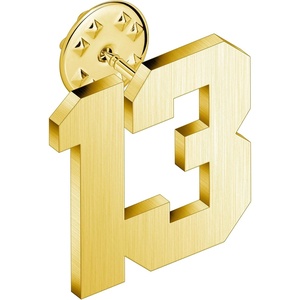 image:imageAMITER Personalized 0100 Number Lapel Pins 18K Gold Brooch Pin Tie Tacks for Suits Neckties Hats Men amp Women13