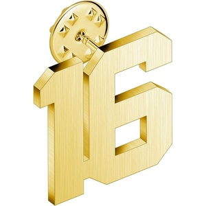 image:imageAMITER Personalized 0100 Number Lapel Pins 18K Gold Brooch Pin Tie Tacks for Suits Neckties Hats Men amp Women16