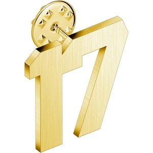 image:imageAMITER Personalized 0100 Number Lapel Pins 18K Gold Brooch Pin Tie Tacks for Suits Neckties Hats Men amp Women17