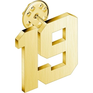 image:imageAMITER Personalized 0100 Number Lapel Pins 18K Gold Brooch Pin Tie Tacks for Suits Neckties Hats Men amp Women19