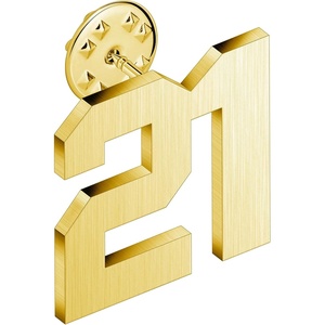 image:imageAMITER Personalized 0100 Number Lapel Pins 18K Gold Brooch Pin Tie Tacks for Suits Neckties Hats Men amp Women21