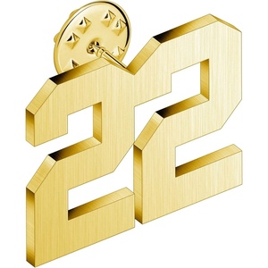 image:imageAMITER Personalized 0100 Number Lapel Pins 18K Gold Brooch Pin Tie Tacks for Suits Neckties Hats Men amp Women22
