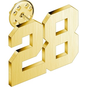 image:imageAMITER Personalized 0100 Number Lapel Pins 18K Gold Brooch Pin Tie Tacks for Suits Neckties Hats Men amp Women28