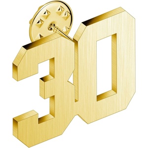 image:imageAMITER Personalized 0100 Number Lapel Pins 18K Gold Brooch Pin Tie Tacks for Suits Neckties Hats Men amp Women30