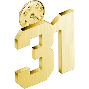 image:imageAMITER Personalized 0100 Number Lapel Pins 18K Gold Brooch Pin Tie Tacks for Suits Neckties Hats Men amp Women31