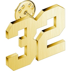 image:imageAMITER Personalized 0100 Number Lapel Pins 18K Gold Brooch Pin Tie Tacks for Suits Neckties Hats Men amp Women32