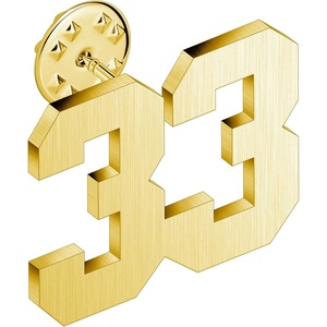 image:imageAMITER Personalized 0100 Number Lapel Pins 18K Gold Brooch Pin Tie Tacks for Suits Neckties Hats Men amp Women33