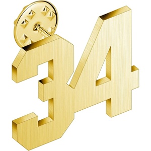 image:imageAMITER Personalized 0100 Number Lapel Pins 18K Gold Brooch Pin Tie Tacks for Suits Neckties Hats Men amp Women34