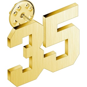 image:imageAMITER Personalized 0100 Number Lapel Pins 18K Gold Brooch Pin Tie Tacks for Suits Neckties Hats Men amp Women35
