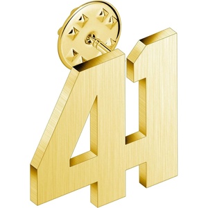 image:imageAMITER Personalized 0100 Number Lapel Pins 18K Gold Brooch Pin Tie Tacks for Suits Neckties Hats Men amp Women41