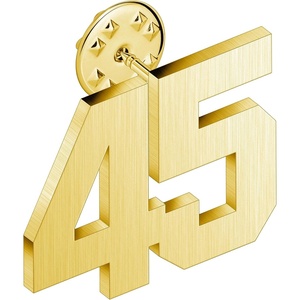 image:imageAMITER Personalized 0100 Number Lapel Pins 18K Gold Brooch Pin Tie Tacks for Suits Neckties Hats Men amp Women45