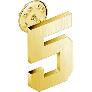 image:imageAMITER Personalized 0100 Number Lapel Pins 18K Gold Brooch Pin Tie Tacks for Suits Neckties Hats Men amp Women5