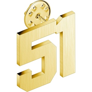 image:imageAMITER Personalized 0100 Number Lapel Pins 18K Gold Brooch Pin Tie Tacks for Suits Neckties Hats Men amp Women51