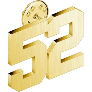image:imageAMITER Personalized 0100 Number Lapel Pins 18K Gold Brooch Pin Tie Tacks for Suits Neckties Hats Men amp Women52