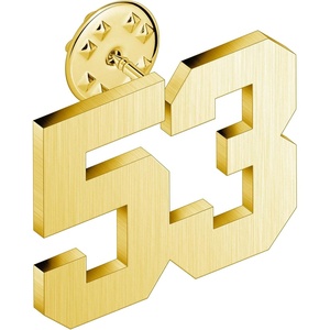 image:imageAMITER Personalized 0100 Number Lapel Pins 18K Gold Brooch Pin Tie Tacks for Suits Neckties Hats Men amp Women53