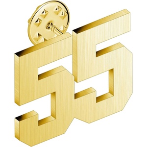 image:imageAMITER Personalized 0100 Number Lapel Pins 18K Gold Brooch Pin Tie Tacks for Suits Neckties Hats Men amp Women55