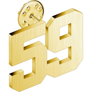 image:imageAMITER Personalized 0100 Number Lapel Pins 18K Gold Brooch Pin Tie Tacks for Suits Neckties Hats Men amp Women59