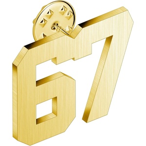 image:imageAMITER Personalized 0100 Number Lapel Pins 18K Gold Brooch Pin Tie Tacks for Suits Neckties Hats Men amp Women67