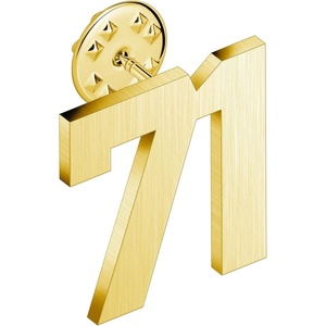 image:imageAMITER Personalized 0100 Number Lapel Pins 18K Gold Brooch Pin Tie Tacks for Suits Neckties Hats Men amp Women71
