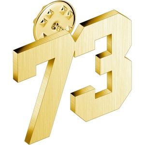 image:imageAMITER Personalized 0100 Number Lapel Pins 18K Gold Brooch Pin Tie Tacks for Suits Neckties Hats Men amp Women73