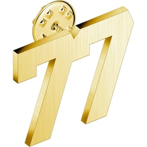 image:imageAMITER Personalized 0100 Number Lapel Pins 18K Gold Brooch Pin Tie Tacks for Suits Neckties Hats Men amp Women77
