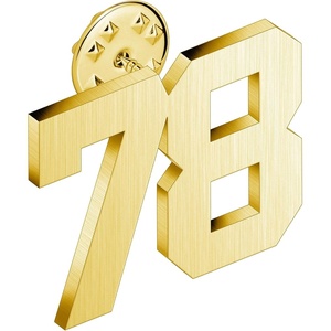 image:imageAMITER Personalized 0100 Number Lapel Pins 18K Gold Brooch Pin Tie Tacks for Suits Neckties Hats Men amp Women78