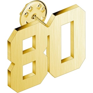 image:imageAMITER Personalized 0100 Number Lapel Pins 18K Gold Brooch Pin Tie Tacks for Suits Neckties Hats Men amp Women80
