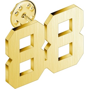image:imageAMITER Personalized 0100 Number Lapel Pins 18K Gold Brooch Pin Tie Tacks for Suits Neckties Hats Men amp Women88