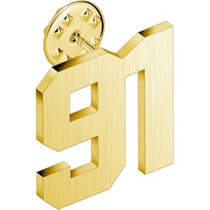 image:imageAMITER Personalized 0100 Number Lapel Pins 18K Gold Brooch Pin Tie Tacks for Suits Neckties Hats Men amp Women91