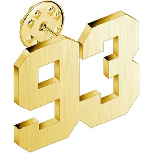 image:imageAMITER Personalized 0100 Number Lapel Pins 18K Gold Brooch Pin Tie Tacks for Suits Neckties Hats Men amp Women93