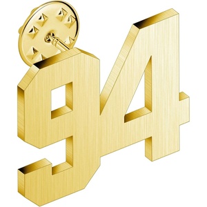 image:imageAMITER Personalized 0100 Number Lapel Pins 18K Gold Brooch Pin Tie Tacks for Suits Neckties Hats Men amp Women94