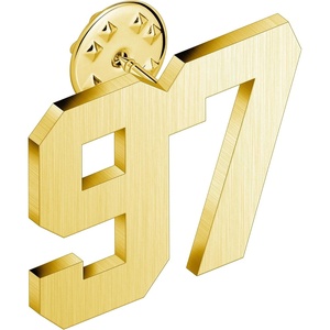 image:imageAMITER Personalized 0100 Number Lapel Pins 18K Gold Brooch Pin Tie Tacks for Suits Neckties Hats Men amp Women97