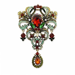 image:imageBlack Large Flower Shape Brooches Elegant Accessory for Clothing and Bags Versatile Wear for Various Occasions Classic Black Color Design Secure Pin ClosureMulticolor