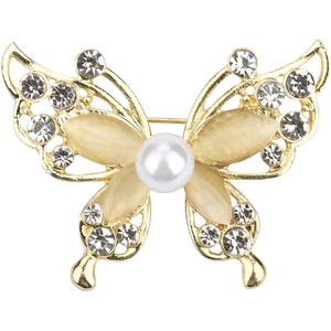 image:imageBrooch Pin for Women Rhinestone Peacock Crystal Delicate Animal Brooch Lapel Pins Girls Fashion Jewelry Gift for Christmas Brooch Birthday Jewelry GiftSingle butterfly