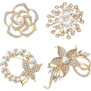 image:imageBrooches and Pins for Women 4 Pcs Flower Brooch Pins