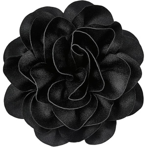 image:imageCicy Bell Womens 75 Extra Large Satin Rose Brooch PinBlack