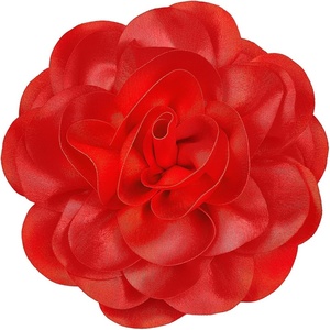 image:imageCicy Bell Womens 75 Extra Large Satin Rose Brooch PinRed