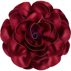 image:imageCicy Bell Womens 75 Extra Large Satin Rose Brooch PinWine Red