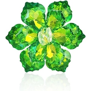 image:imageCrystal Flower Brooch Pin for Women Dress Suit Bag Hat Broochs Pins Christmas Brooch Pin Wedding Party Birthday Dance Jewelry AccessoriesGreen Flower Brooch Pin