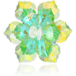 image:imageCrystal Flower Brooch Pin for Women Dress Suit Bag Hat Broochs Pins Christmas Brooch Pin Wedding Party Birthday Dance Jewelry AccessoriesYellowGreen Crystal Brooch Pin