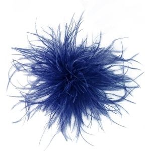 image:imageElegant Extra Large Feather Flower Brooch Pin for Women Men Fashion Oversized Floral Lapel Pins Shawl Dress Suit Suit Ceremony Clothes Accessories Dance Banquet Wedding Party Jewelry 300mmBlue