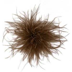 image:imageElegant Extra Large Feather Flower Brooch Pin for Women Men Fashion Oversized Floral Lapel Pins Shawl Dress Suit Suit Ceremony Clothes Accessories Dance Banquet Wedding Party Jewelry 300mmDark Brown