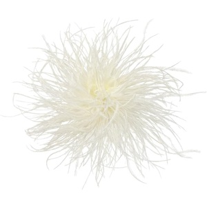 image:imageElegant Extra Large Feather Flower Brooch Pin for Women Men Fashion Oversized Floral Lapel Pins Shawl Dress Suit Suit Ceremony Clothes Accessories Dance Banquet Wedding Party Jewelry 300mmBeige