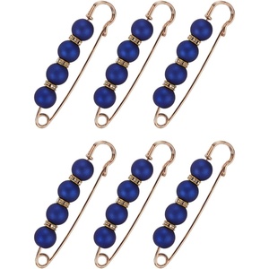 image:imageMECCANIXITY Pearl Brooch Pins Decorative Sweater Safety Pin BroochEraser Blue
