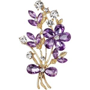 image:imagePurple Brooches for Women Purple Brooch Vintage Floral Brooch for Women