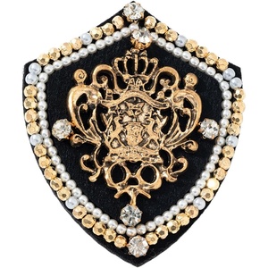 image:imageRetro Royal Crown Brooch Pins for Women Vintage Gold Brooch for MenBlack