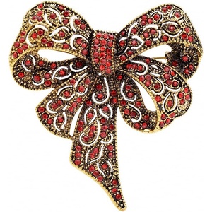 image:imageRhinestone Black Flower Brooches Women Vintage Antique Silver Brooch Pin Elegant Exquisite BrochesBowknitred