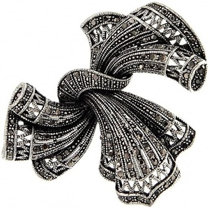 image:imageRhinestone Black Flower Brooches Women Vintage Antique Silver Brooch Pin Elegant Exquisite Brochesflowerstyle03